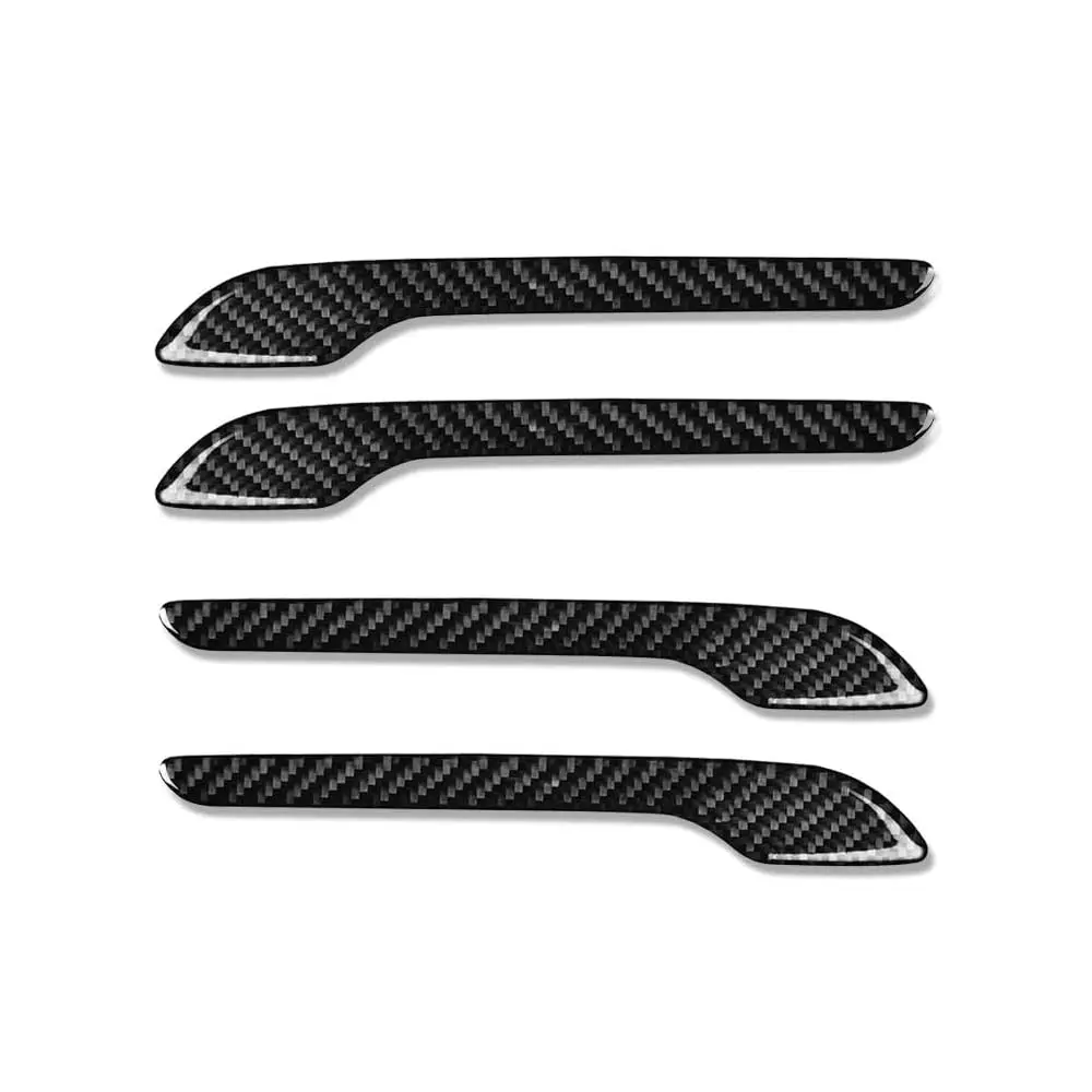

Tesla Modified Decorative Door Handle Sills Protection Kit 4K Real Carbon Fiber Cover - Tesla Model 3 & Model Y (4 Pieces Set)