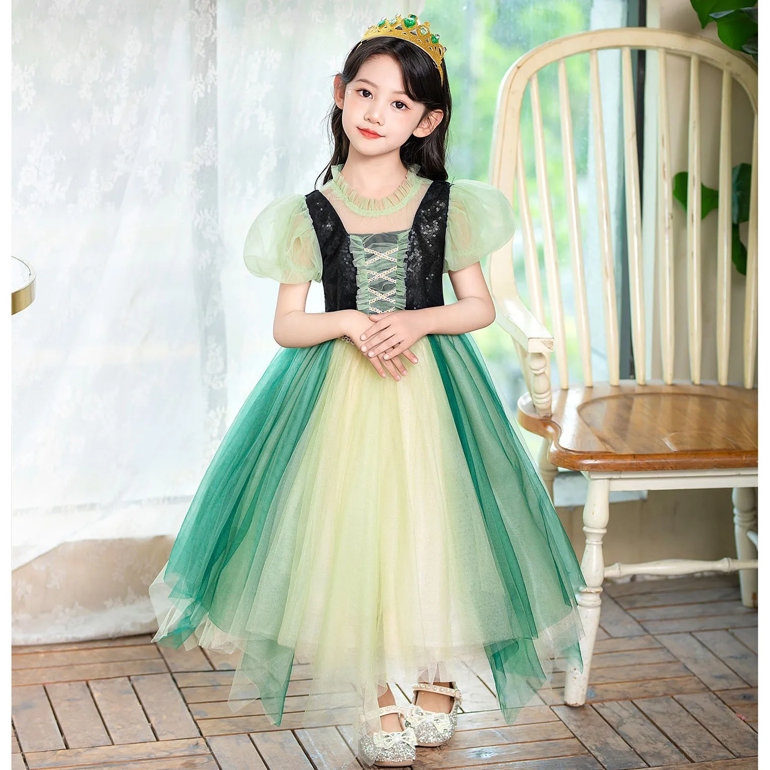 Платье принцессы Анна из фильма &quotХолодное сердце&quot AmyStylish для девочек