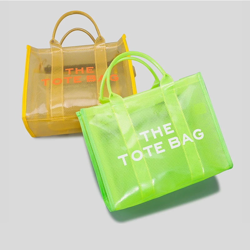 

Brand Designer PVC Transparent Large Handbags for Women Big Tote Casual Shoulder Crossbody Bag Ladies Fashion Purses 2022