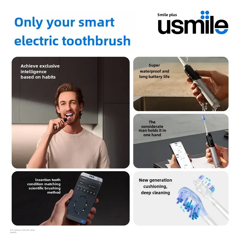 Huawei Smart Choice Usmile Electric Digital Toothbrush Male and Female Adult Couple Gift Box U7 Pro