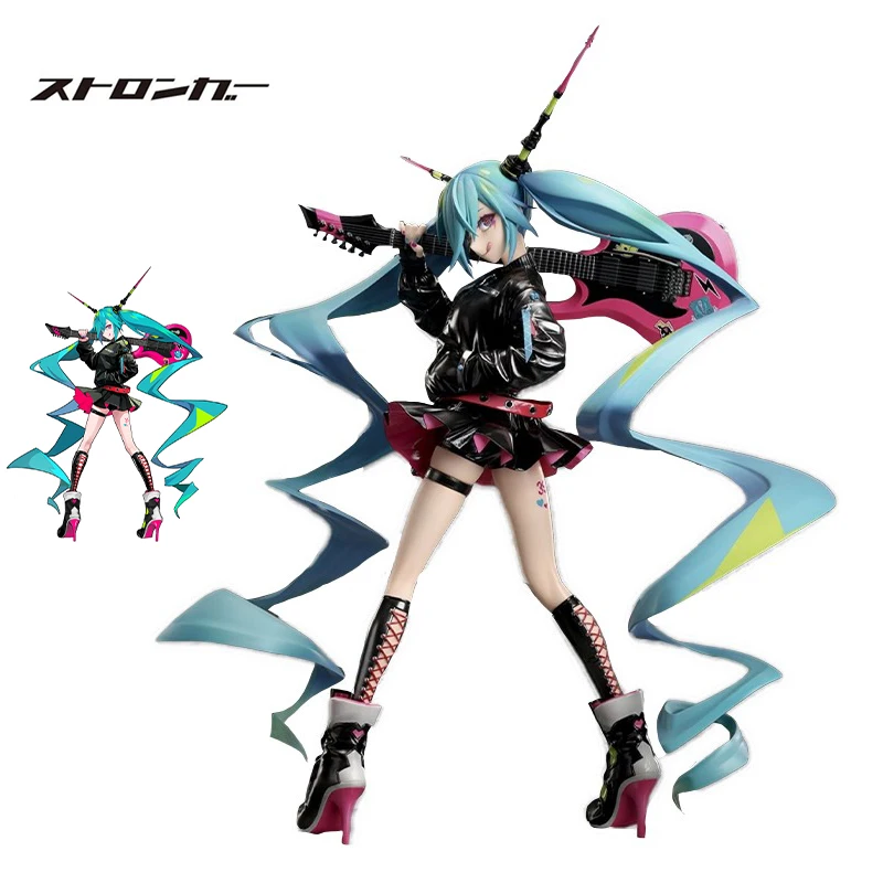 

Stronger piapro Hatsune Miku LAM Rock Singer Ver. 1/7 280mm PVC Collection Anime Figure Action Model Toys Gift