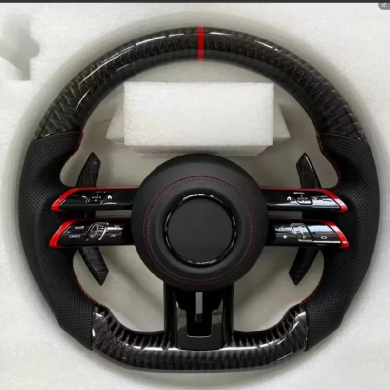 Фото Для Mercedes Benz GT W222 W223 W257 W292 W463 W464 C205 W190 W205 W166 W167 W177 W217 AMG Рулевое колесо в сборе №3