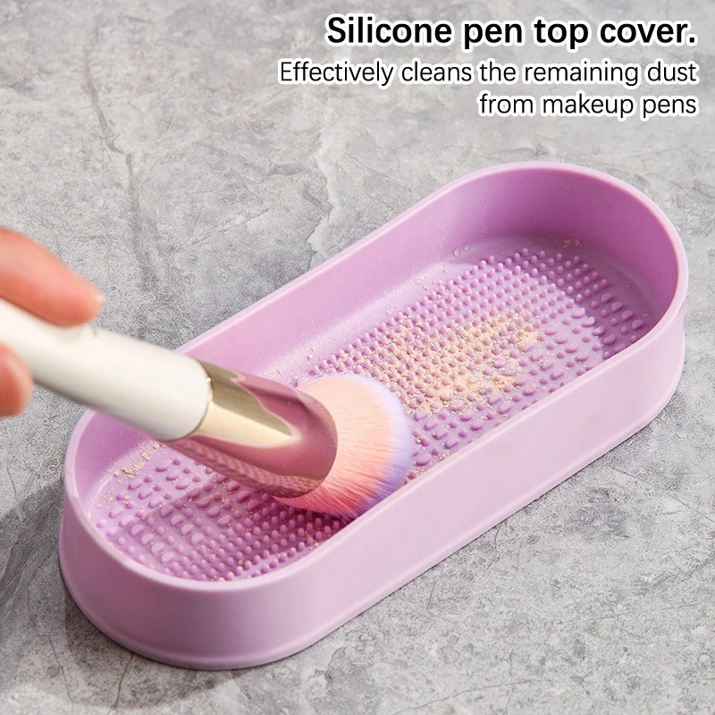 Пылезащитный ящик для хранения кистей макияжа с крышкой слоеная шайба губка