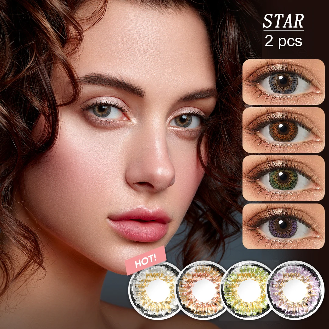 

Magister Colored Contact Lenses For Eyes 1 Pair Color Contact Lenses 3 TONE Color Lens Eyes Contacts