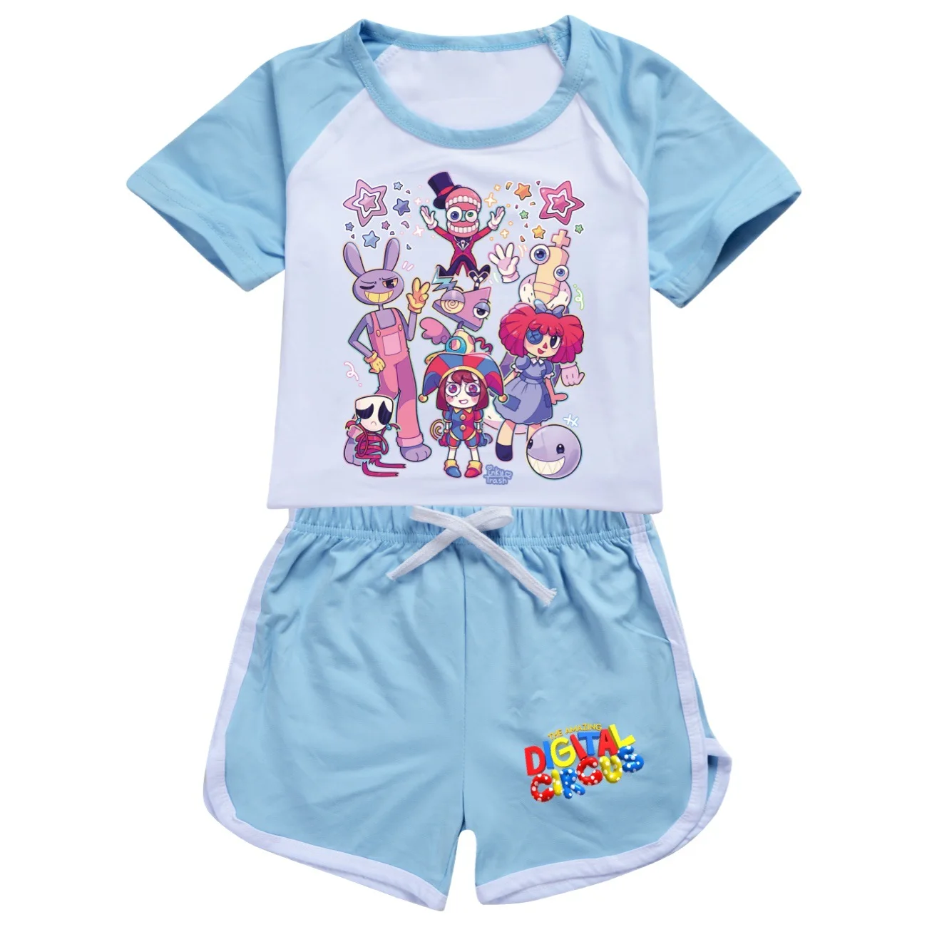 Пижамный комплект из 2 предметов удивительная цифровая цирковая весенне-летняя