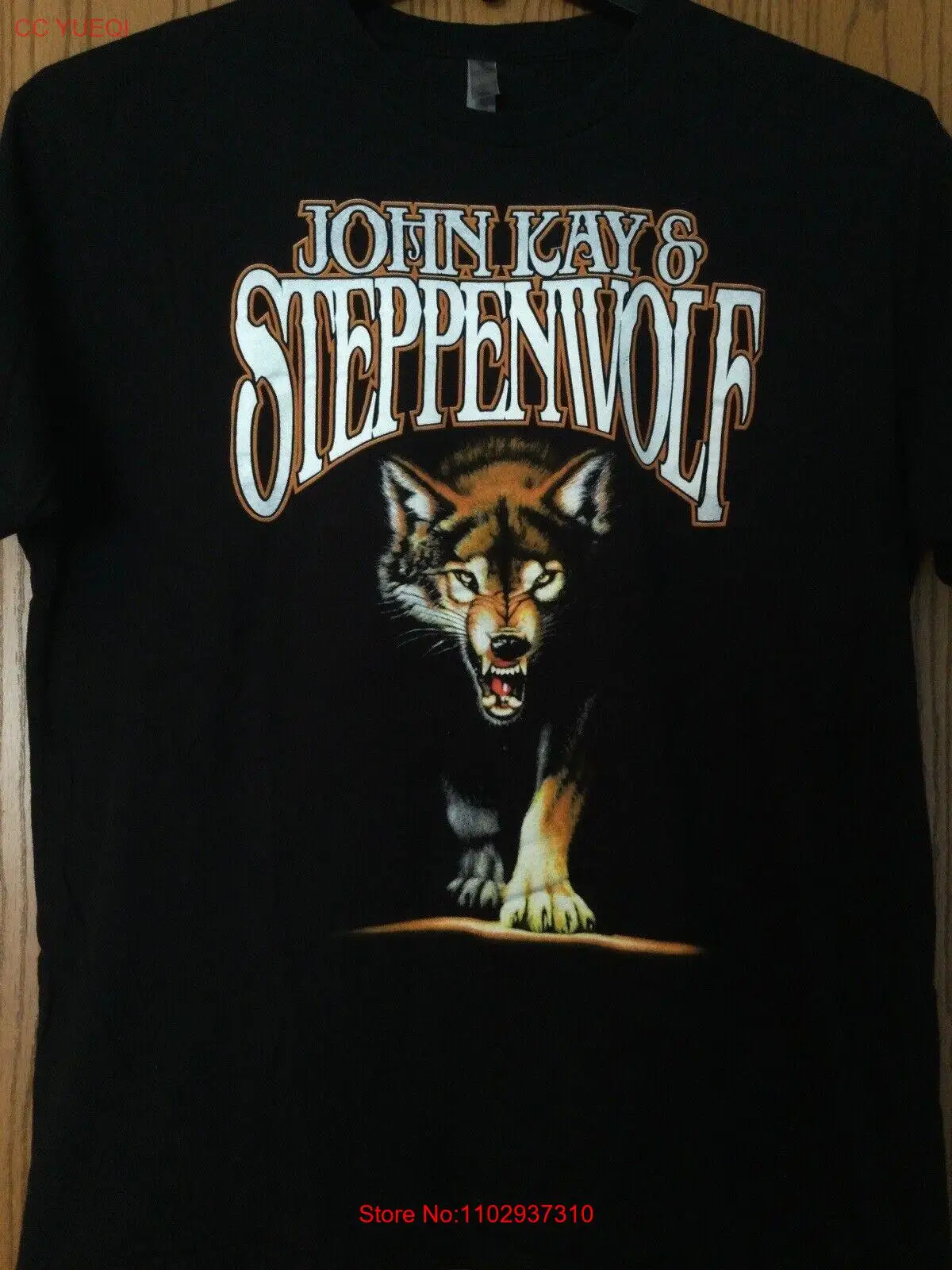 Steppenwolf-Джон Кэй и Steppenwolf-Born To Be Wild-Черная Рубашка-L