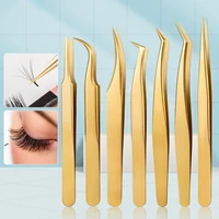 effective anti corrode slender eyelash 7 character peacock clip for personal use tweezers tool faux eyelash tweezers