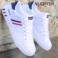 2022 mens casual shoes lightweight breathable men shoes flat lace up men sneakers white business travel unisex tenis masculino