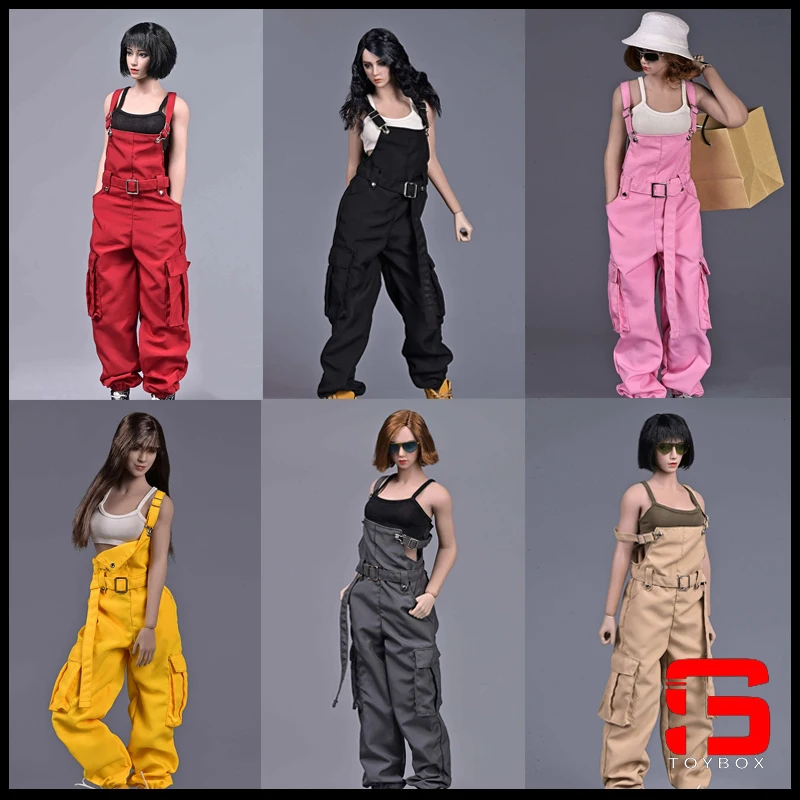 

CHILI TOYS CL005 1/6 Scale Female Rompers Camisole Set Vest Bib Pants Clothes Model Fit 12'' Soldier Action Figure Body Dolls