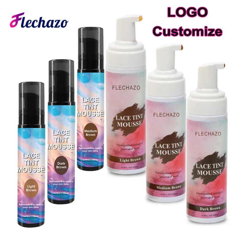

Lace Tint Mousse With Logo Customize Lace Melting Mousse For Lace Wigs Toupees Hair Pieces Lace Melt Tint Form Mousse 100/200ML