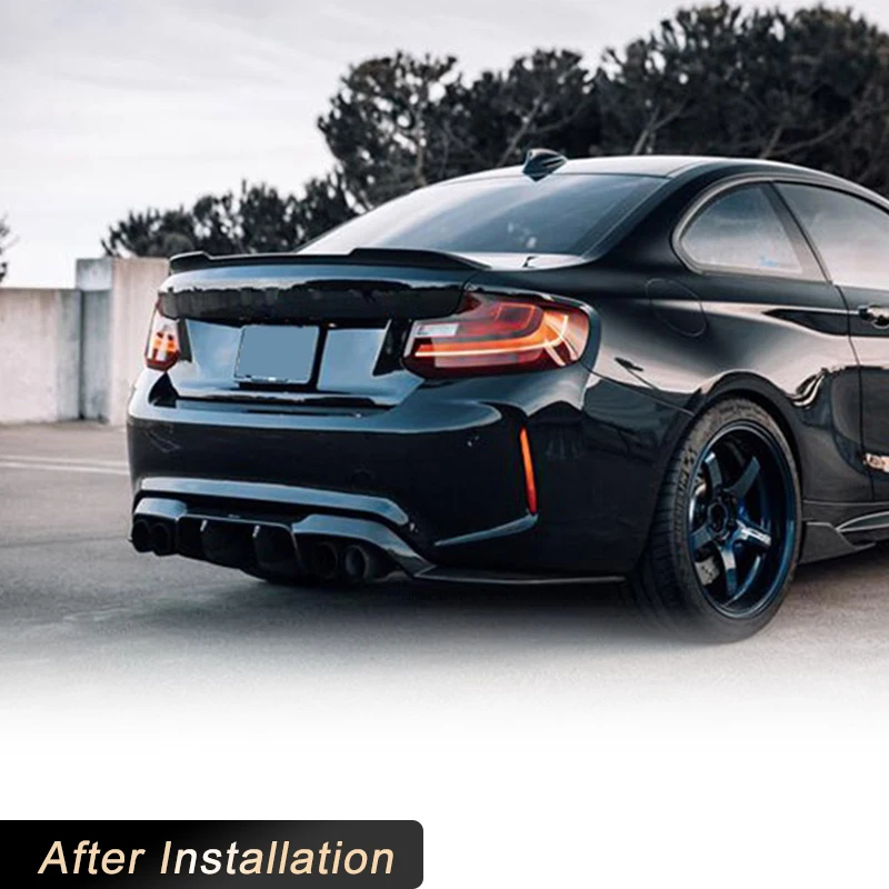Спойлер для багажника из углеродного волокна BMW 2 серии F22 F87 M2 Base Sedan M Sport Coupe 2014-2019