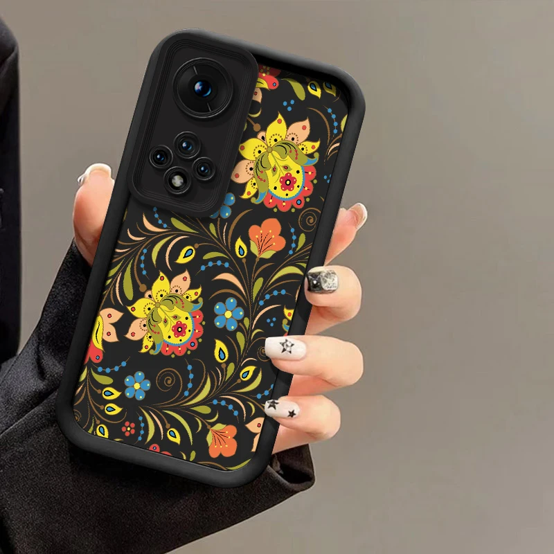 Фото Чехол для телефона Huawei Honor Magic 8 Pro 7 Lite X30 X8B X7B X8A X7A X7D X60 Pro, модный противоударный матовый чехол с цветочным принтом №5