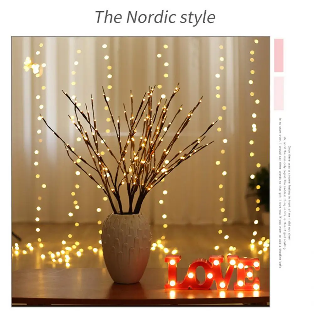 

Creative LED Simulation Branch Flower Arrangement Lamp Star Night Lamp Nordic Decorative Tree Lamp Branch Lamp For Bedroom Decor
