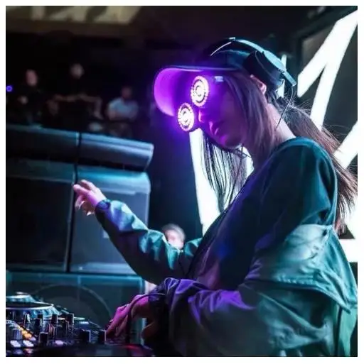 Очки Rezz светодиодные с зарядкой от USB, аксессуар для ночного клуба, вечевечерние