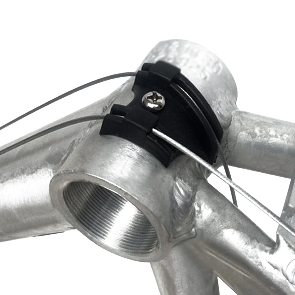 

Bicycle Frame Cable Guide For Road Bikes Cable Routing Under Bottom Bracket With Screw Black Plastic Bike Accessories