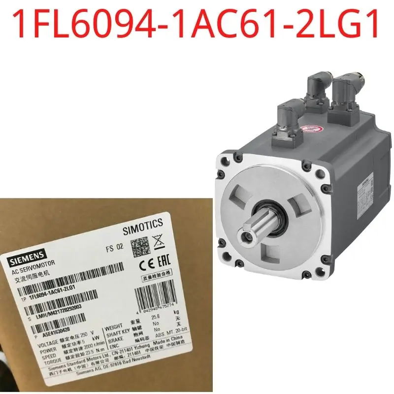

1FL6094-1AC61-2LG 1 Совершенно новый SIMOTICS Φ рабочее напряжение 3AC 400 V Pn = 5 кВт; Nn = 2000 об/мин M0 = 30 нм; MN = 23,9 нм