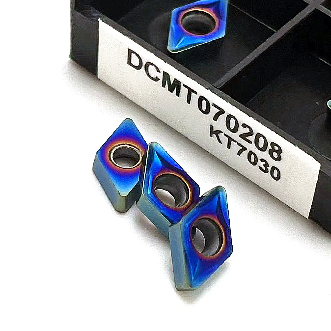 

10 шт. высокое качество nano Blue DCMT070204 DCMT070208 инструмент с ЧПУ карбидный инструмент оригинальный токарный инструмент