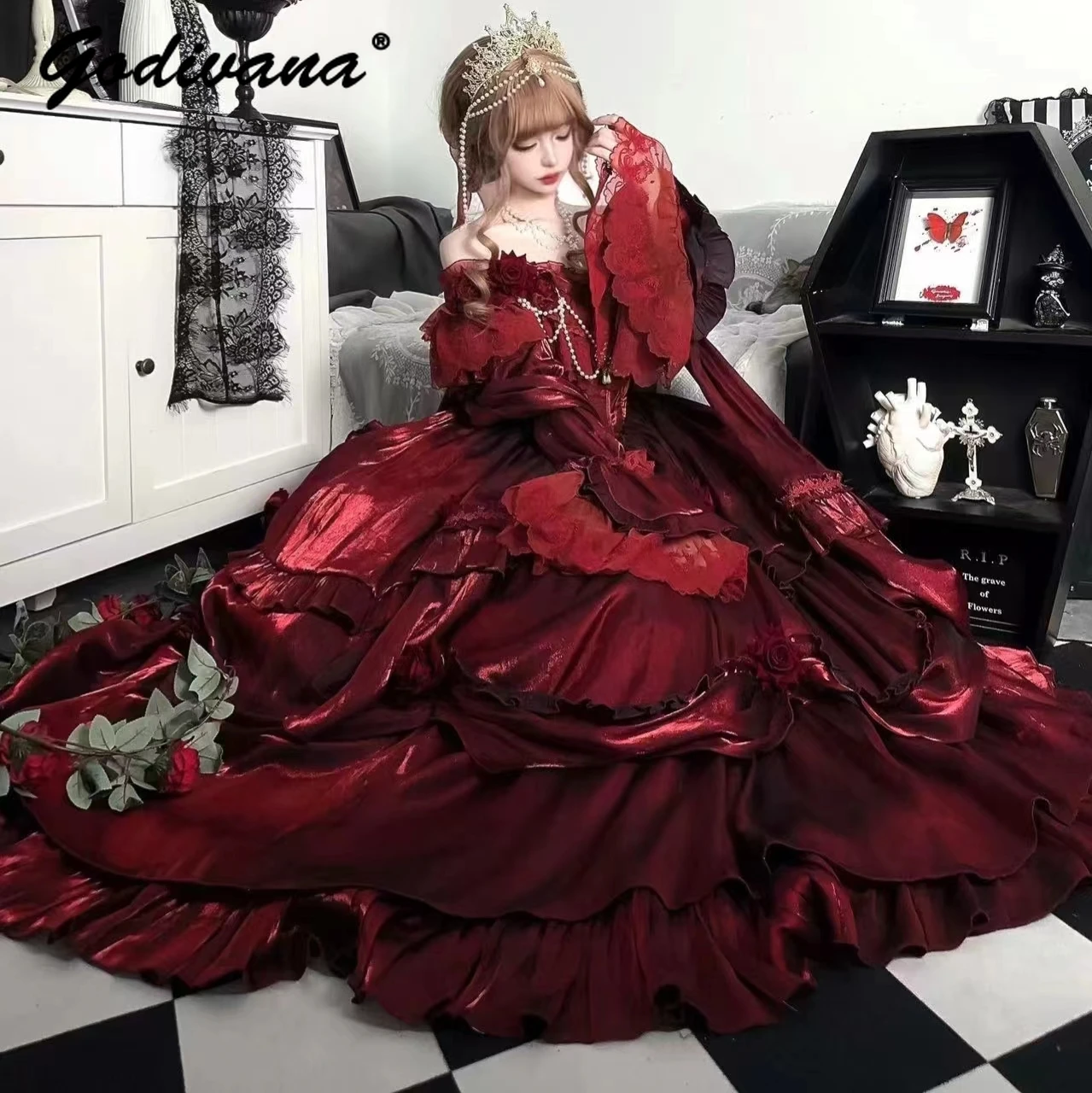 Женское платье Godivana винтажного стиля