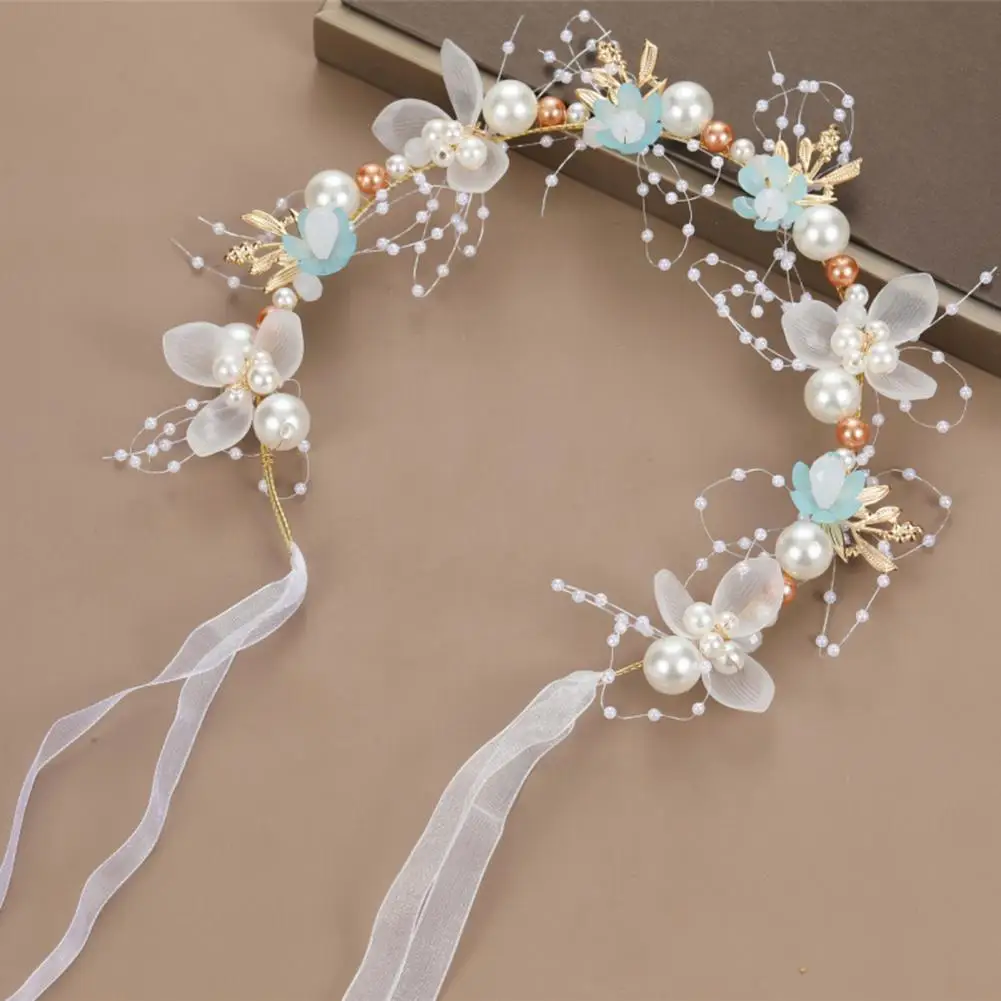 

Children Headband High-end Headdress Faux Pearl Head Wreath Bridal Headwear Bridal Jewelry Bridal Headwear Children Headband
