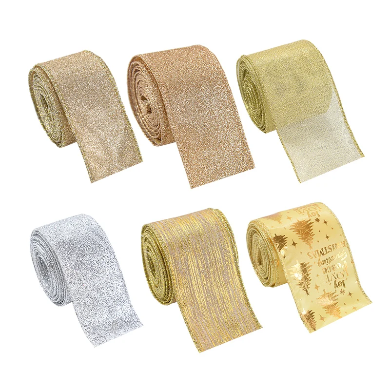 5 м/рулон блестящая рождественская лента натуральный джутовый рулон мешковины