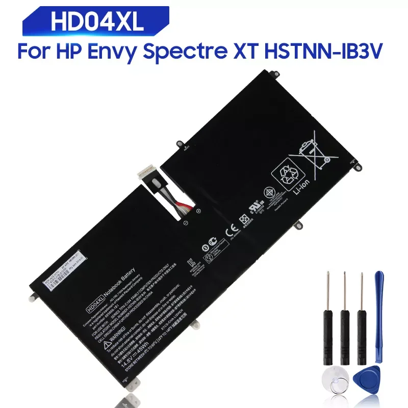 

NEW2023 Original Replacement Battery For HP Envy Spectre XT HSTNN-IB3V 13-2120tu TPN-C104 13-2095ca 685989-001 HD04XL Genuine Ba