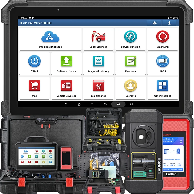 

LAUNCH PADVII X-PROG3 Комплект сканера для грузовиков Самый полный набор Профессиональный автомобильный диагностический инструмент Сканер для программирования ключей