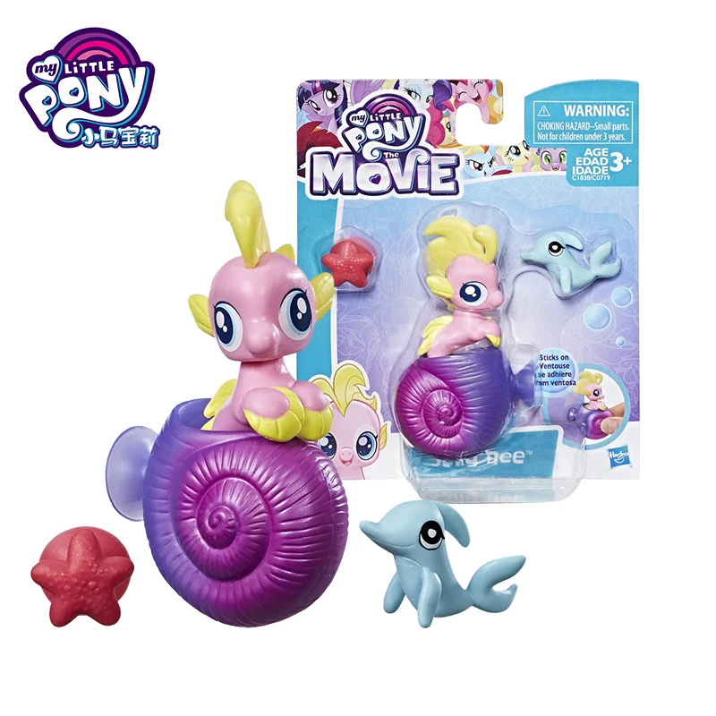 

Hasbro My Little Pony Movie Figurine Lmy Drop Bubble Splash Jelly Bee Lilly Sea Poppy Play House Figure Best Birthday Toy C0719