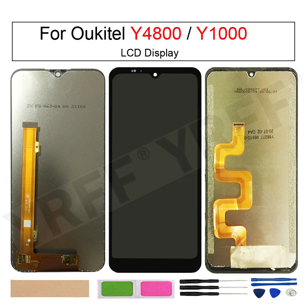 ЖК-экран для Oukitel Y4800 Y1000, дисплей, экран с дигитайзером в сборе, стекло для телефона, сенсорная панель, инструмент для ремонта деталей