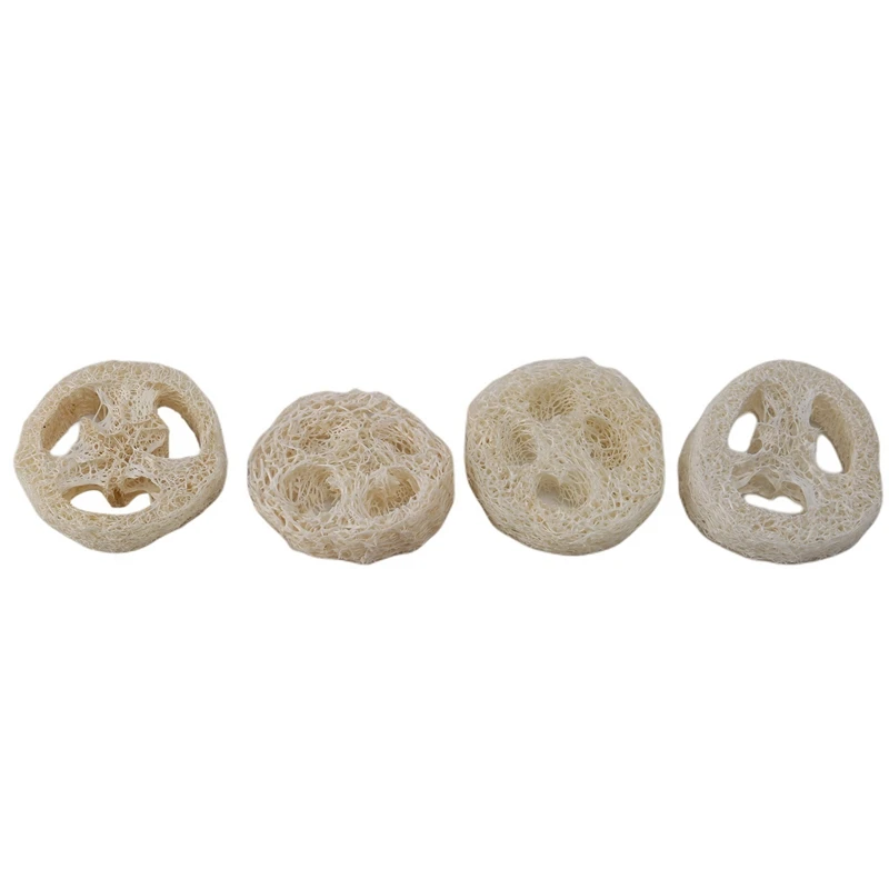 

600 Pieces Of 4-6 Cm Diameter Loofah Slices DIY Custom Soap Tools, Cleaning Supplies, Sponge Washer