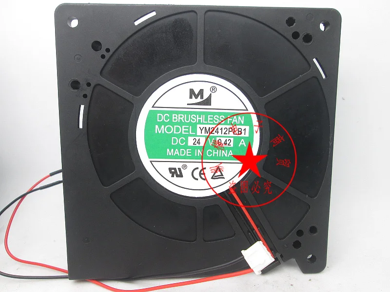

M YM2412PLB1 DC 24В 0.42A 120x120x32 мм 2-проводной Вентилятор охлаждения сервера