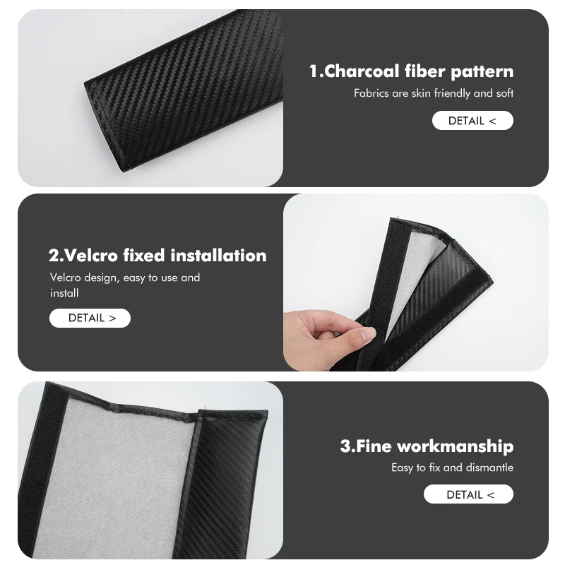 Универсальный карбоновый наплечный ремень для автомобильного сиденья защитный