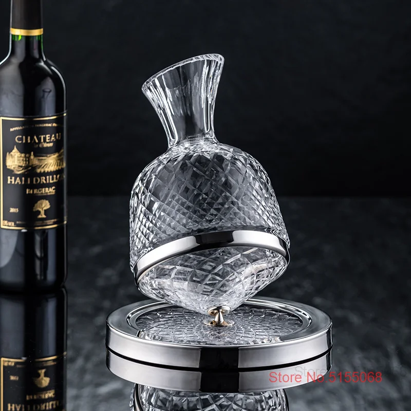 Вращающийся Хрустальный графин 1500 мл для бара вечевечерние домашнего декора