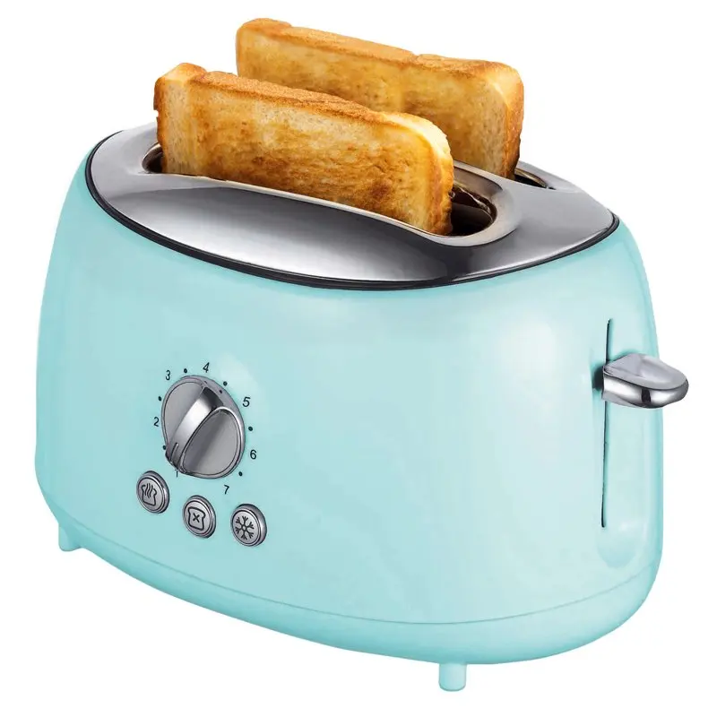 

Appliances Cool Touch 2-Slice Extra Wide Slot Retro Toaster in Blue