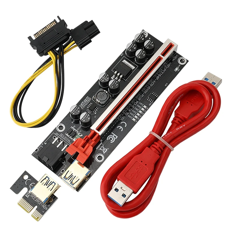 

Pciex1 to X16 Slot USB3.0 Riser for Laptop External Graphics Card 009S PLUS