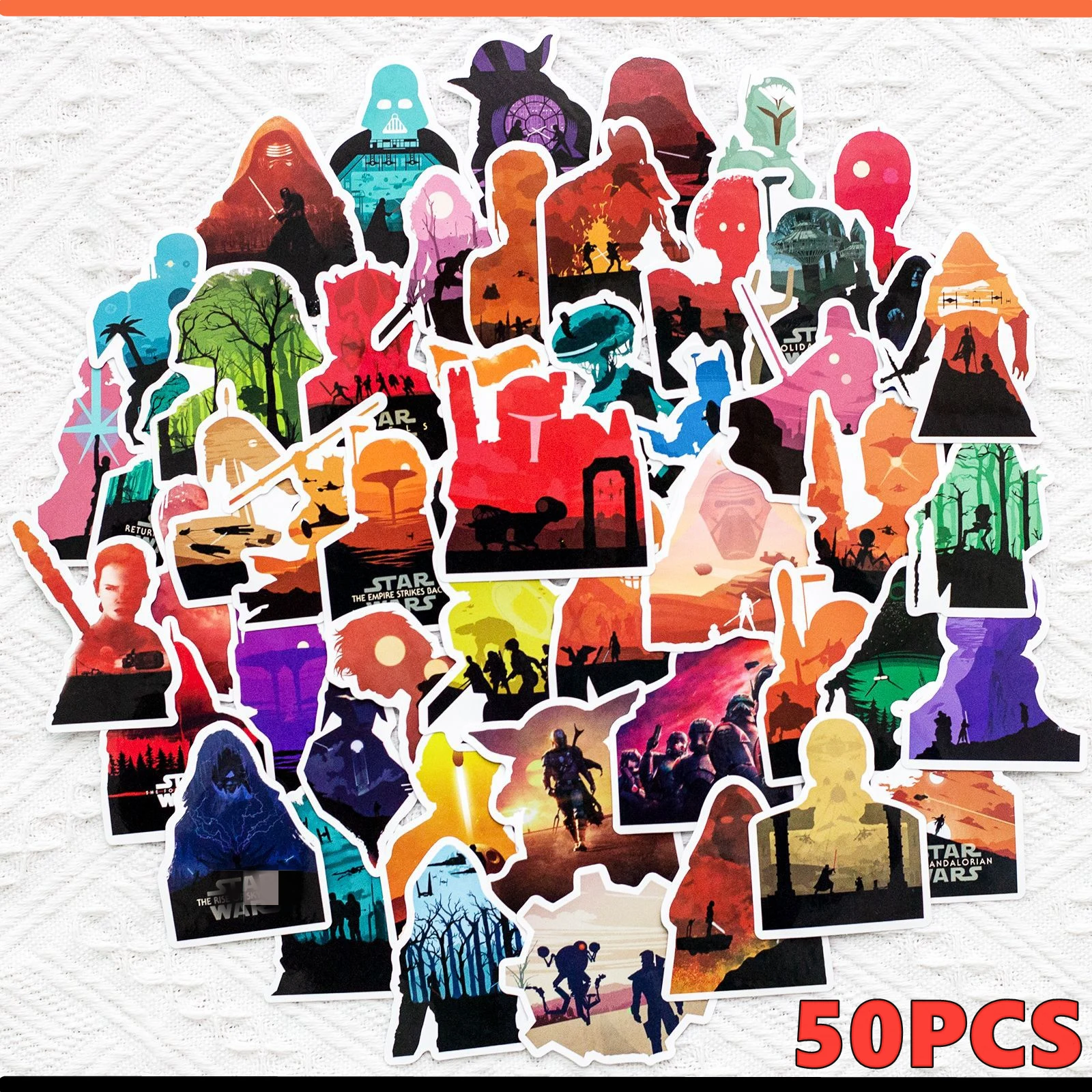 50 шт./партия водонепроницаемые аниме-наклейки Звездный истребитель - купить по