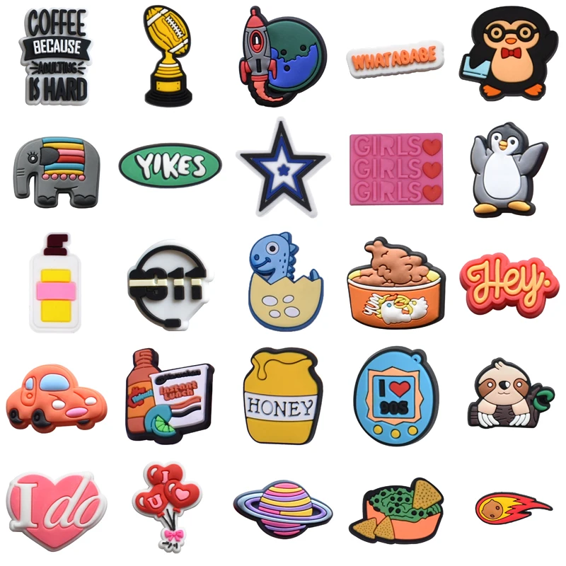 

Para Pins Shoes Accessories Wholesale Bulk Shoe Charms Women Charm Decorations for Crocs Packs Set Jeans Gifts Men Kids Girl Boy