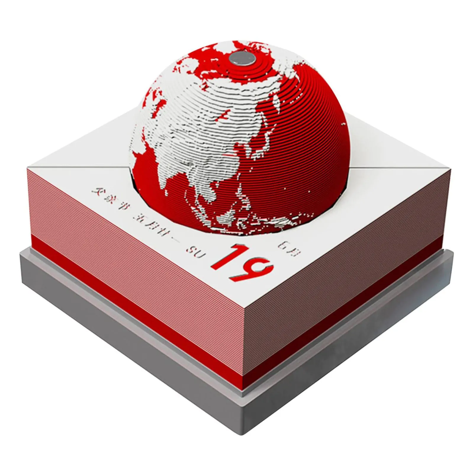 

2023 3D стерео заземляющий стол календарь записная книжка 12 месяцев планировщик записная книжка блочная бумага Земляная Модель Скульптура подарок декор