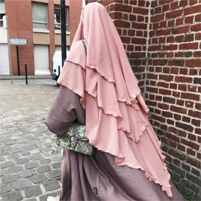 Muslim Shopee Middle East Dubai Turkish Turban Indonesia Malaysian Shawl Cover Three Layers Of Pearl Yarn Ethnic Hat Size