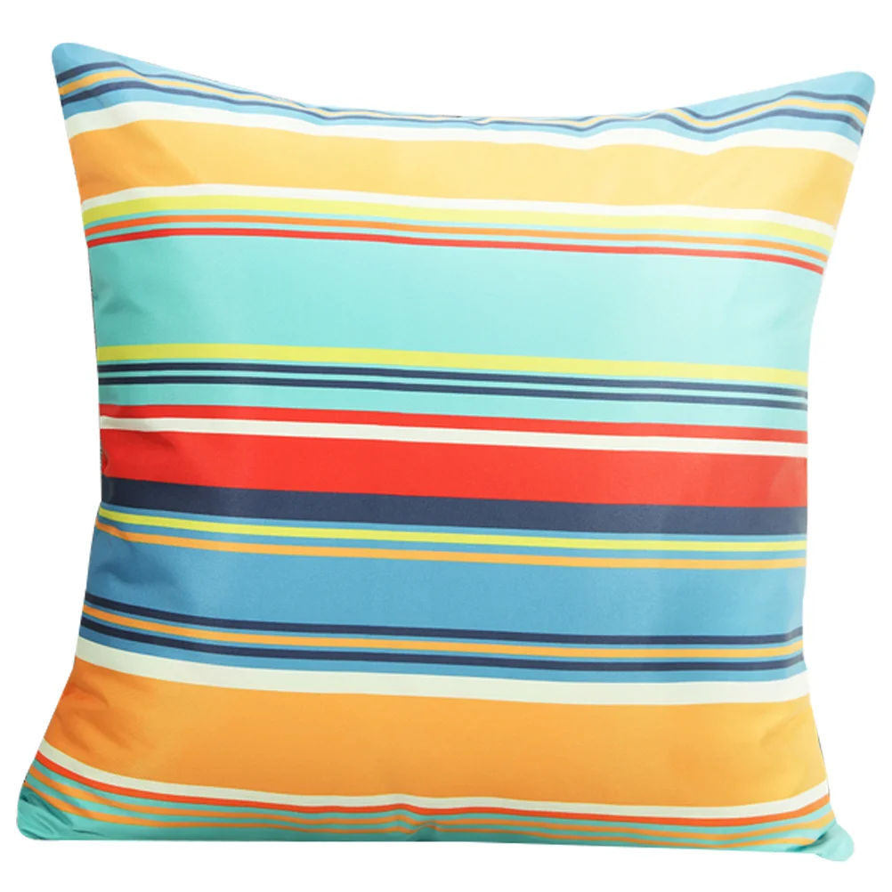 

Striped Sofa Throw Pillow Cover Polyester Pillowcase Sofa Throw Pillowcase