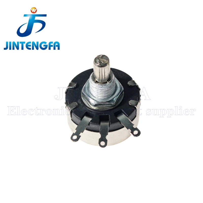 Круглый металлический вал WX110 WX010 1 Вт 22 100 220 470 Ом 1K 2 K 3 4 7 10K 22K контакта 6 мм