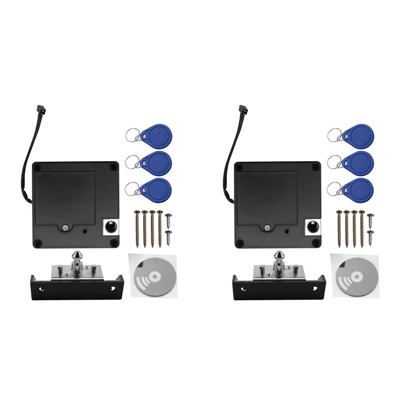 2 шт. невидимые Электронные дверные замки для шкафов