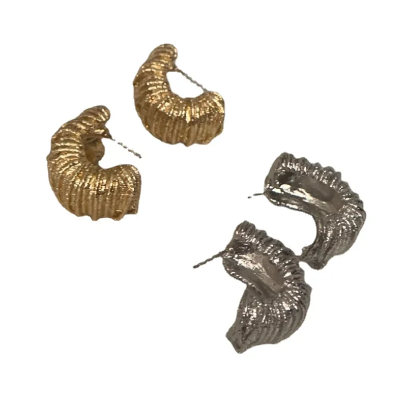 Модные ювелирные изделия винтажные темпераментные металлические серьги для