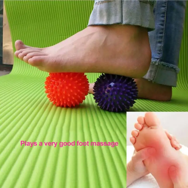 

10cm Yoga Pilates Massage Ball Gym Home Fitness Grip Training Portable Physiotherapy Ball Hand Foot Massage Pain Relief