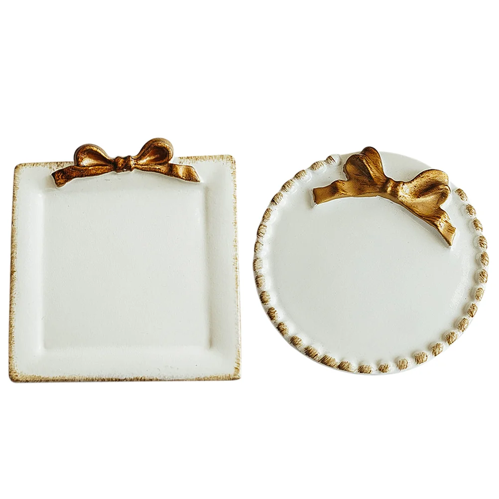 

Tray Jewelry Dish Display Ring Storage Organizer Earringsmakeup Nail Resin Trinket Holder Plate Trays Cake Fruit Ceramic Dessert
