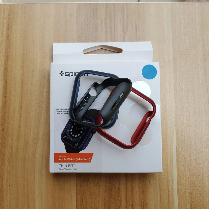 Оригинальный корейский бренд Spigen Тонкий чехол-бампер для Apple Watch SE 7 6 5 4 40 мм/41 мм/44