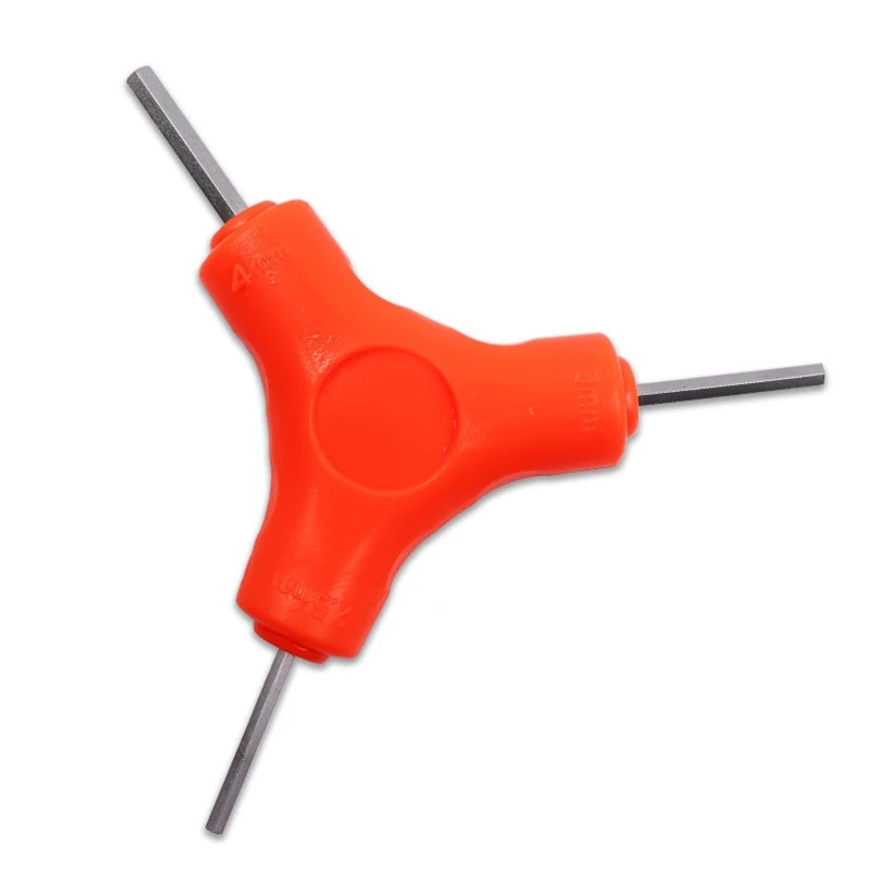 

3 In 1 Trigeminal Hex Key Kit 2.5/3/4/5/6/8mm Y-type Combination Hexagon Wrench Carbon Steel Bicycle Bike Hand Maintenance Tools