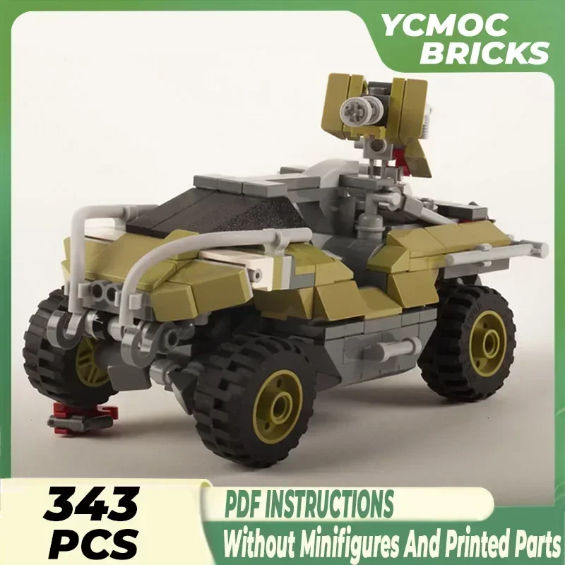 Moc строительные кирпичи модель военной игры M12 Warthog Battlefield автомобиль технология