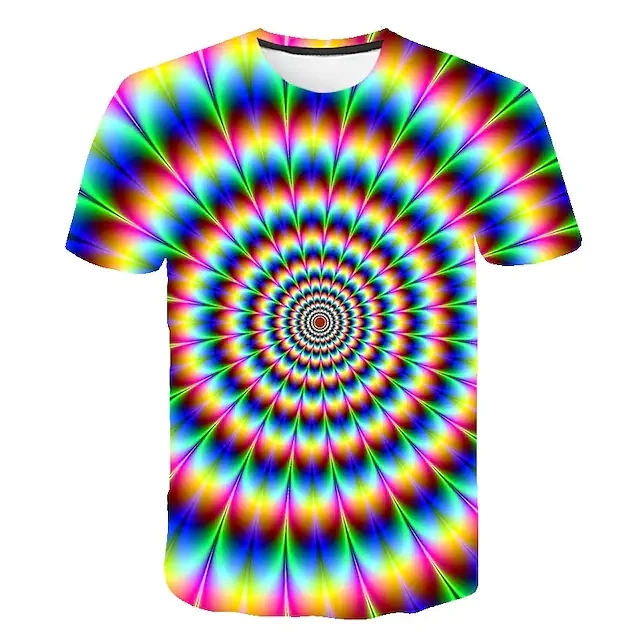 

3D Print OversizedT-Shirt Short Sleeve Men Clothing Fashion Casual Designer Round-Neck Graphic Ropa Spring and Summer
