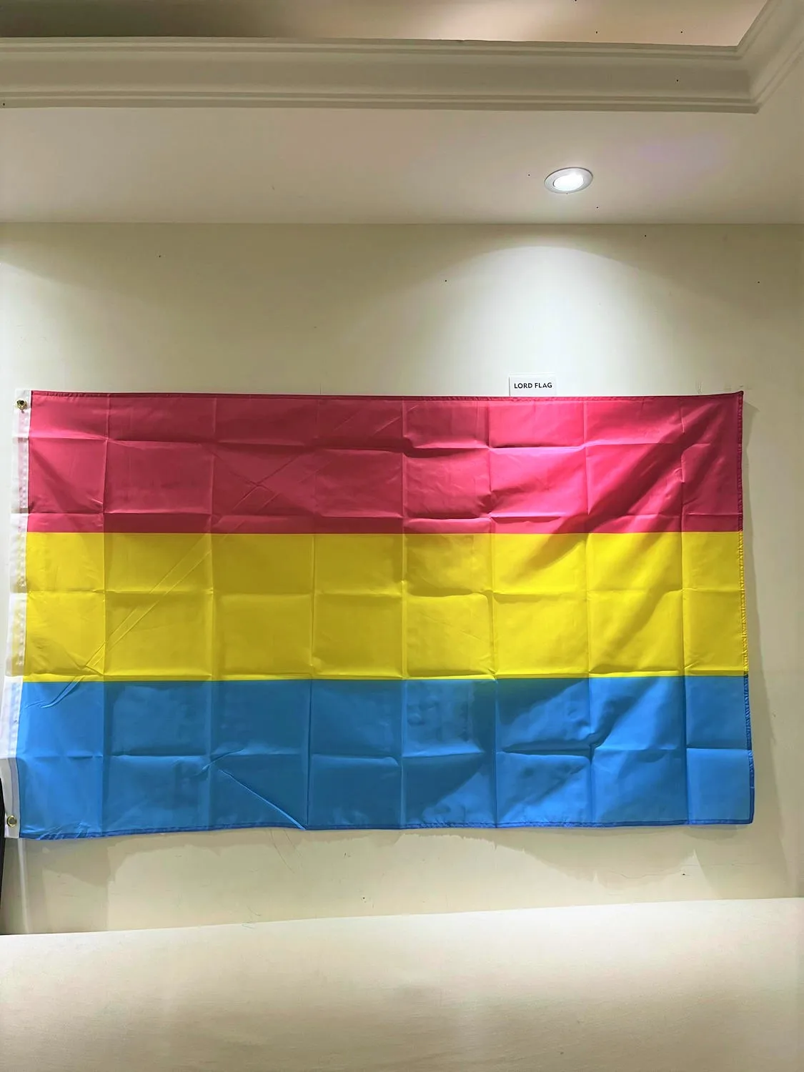 

Free shipping LGBT pride Pan pansexual pride Flag 90x150cm Omnisexual rainbow Banner For Decoration
