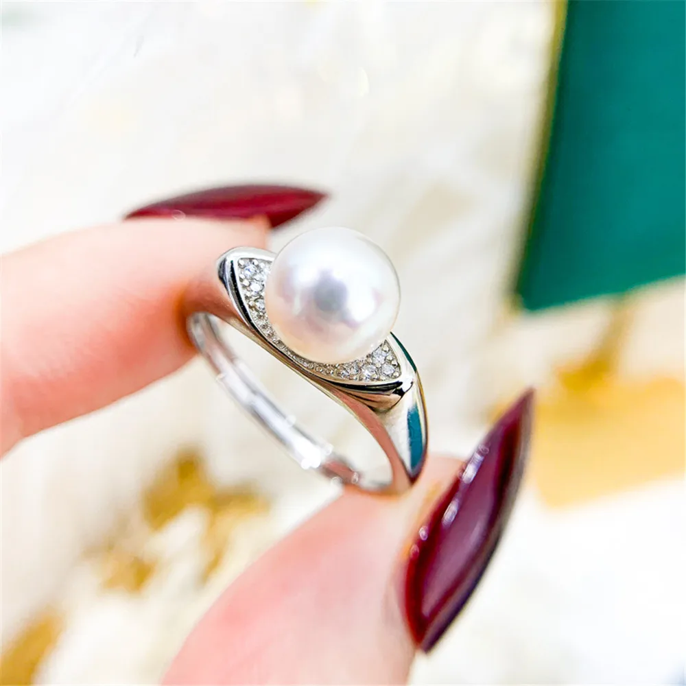 New Arrival Ring Mountings Base Findings S925 Sterling Silver Adjustable Ring Jewelry Setting Parts Fittings Diy Jewelry Making